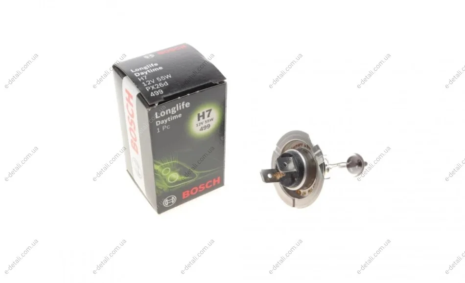 Лампа розжарювання H7 12V 55W PX26d LONGLIFE DAYTIME (вир-во Bosch) BOSCH 1 987 302 078 (фото 1)