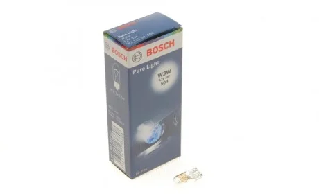 Автолампа W3W 12V 3W W2.1x9.5d (габарит, щиток приборов) (без цоколя) BOSCH 1987302217