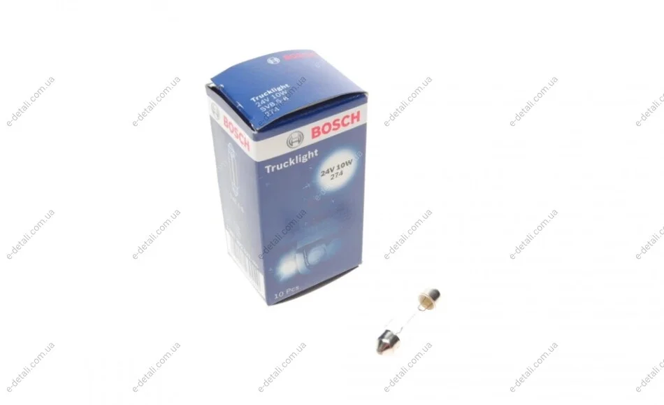 Автолампа 24V 10W SV8.5-8 Trucklight BOSCH 1987302521 (фото 1)