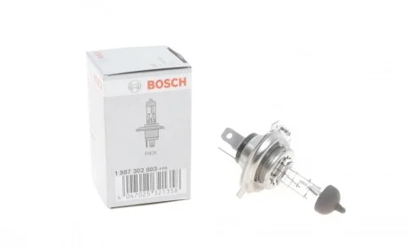 Автолампа H4 12V 60/55W P43t Eco BOSCH 1 987 302 803