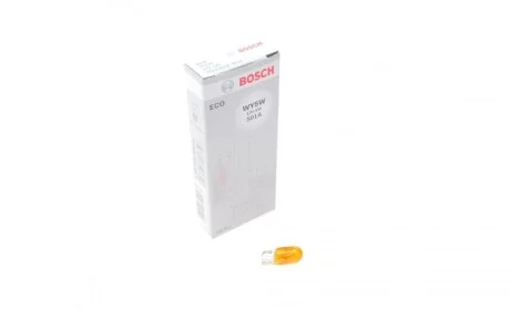 Автолампа WY5W 12V 5W W2.1x9.5d (без цоколя, желтая) BOSCH 1987302820