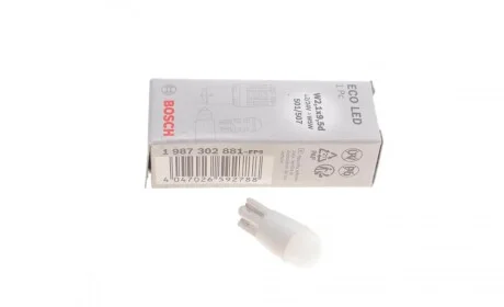 Автолампа W5W 12V 1W W2.1x9.5d Eco LED WS 6000K (без цоколя) BOSCH 1 987 302 881