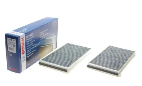 Фільтр салону BMW 5 (E60/E61)/6 (E63/E64) 2.0-5.0 01-10 (к-кт 2шт.) (вугільний) BOSCH 1 987 432 402