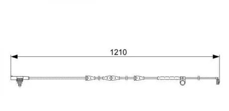 Датчик зносу гальмівних колодок (передніх) Land Rover Range Rover 05-13 BOSCH 1987473054