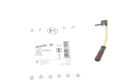 Датчик зносу гальмівних колодок (передніх) MB (W211/212/221/222/166) BOSCH 1 987 473 070