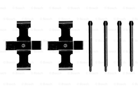 Монтажний компл.,гальм.колодки BOSCH 1987474066