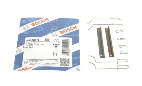 Монтажний к-кт гальмівних колодок BOSCH 1 987 474 135