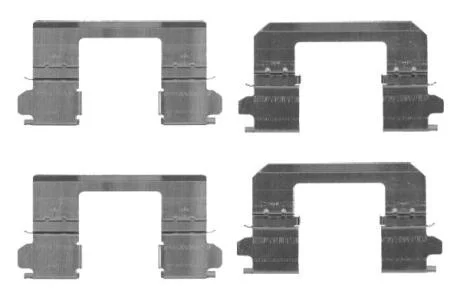Комплект монтажний гальмівних колодок BOSCH 1987474461