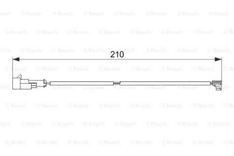 Датчик зносу гальмівних колодок BOSCH 1 987 474 520 (фото 1)
