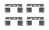 CHEVROLET установчий к-кт. гальм. колод. AVEO 1.2, CRUZE 1.4 13-, FORD TRANSIT CONNECT 1.6 TDCi, OPEL ASTRA J 1.4 09-15 BOSCH 1987474746 (фото 2)