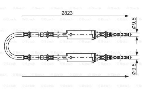 Тормозной трос BOSCH 1987477369