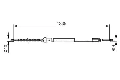 Тормозной трос BOSCH 1987477783