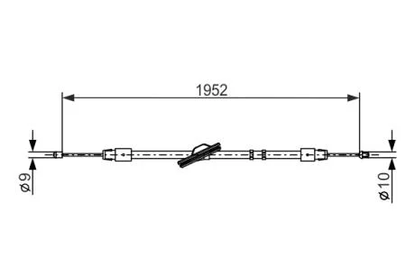 Трос ручного тормоза BOSCH 1 987 477 851