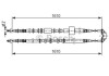 OPEL трос ручн.гальма лів./прав Meriva -10 (1610mm) BOSCH 1987477936 (фото 1)