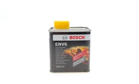 Жидкость тормозная DOT3/DOT4/DOT5.1 ENV6 (0.5L) BOSCH 1 987 479 206