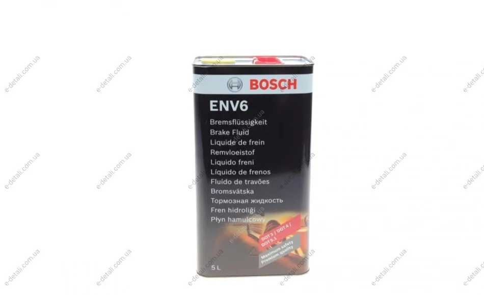 Гальмівна рідина ENV6 (DOT4/DOT3/DOT5.1) (5L) BOSCH 1 987 479 208 (фото 1)