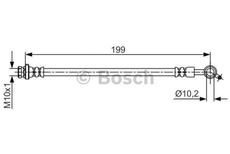 Тормозной шланг BOSCH 1987481698 (фото 1)