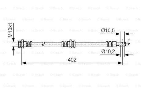 Шланг гальмівний BOSCH 1987481A46