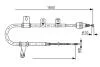 Тормозной трос 1650mm HYUNDAI Matrix \'\'RL\'\'01-10 BOSCH 1987482074 (фото 1)