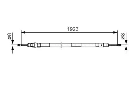 Тормозной трос BOSCH 1987482117