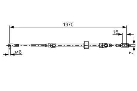 Гальмівний трос BOSCH 1987482131