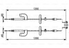 Трос гальм. ліву/прав. CHEVROLET AVEO BOSCH 1987482459 (фото 1)