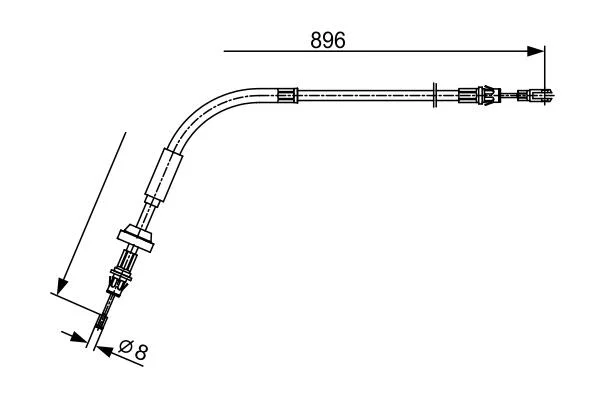 Тормозной трос BOSCH 1987482543 (фото 1)