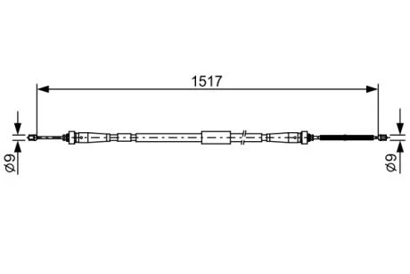 Тормозной трос BOSCH 1987482639
