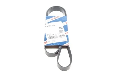 Ремень генератора Citroen Nemo/Fiat Fiorino/Peugeot 206 1.4/1.8 03- (6PK1225) BOSCH 1 987 945 701