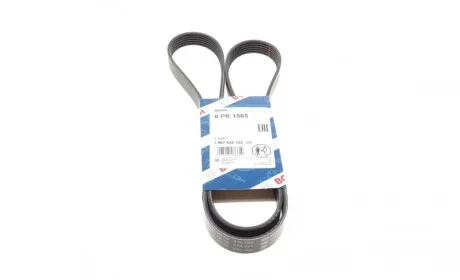 Ремінь генератора Citroen Berlingo/Peugeot Bipper/Partner (6PK1565) BOSCH 1 987 945 702
