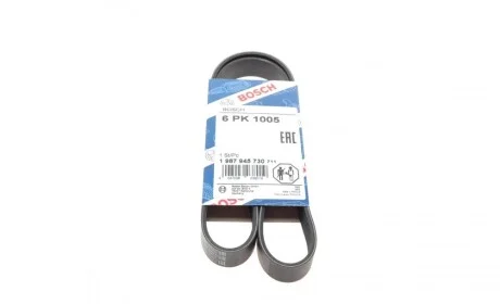 Ремень генератора VW Caddy IV/V 15-/T7 2.0 TSi 21- (6PK1005) BOSCH 1 987 945 730