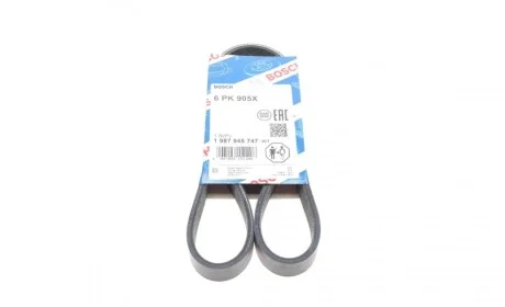 Ремень генератора Citroen Berlingo/Peugeot Partner 1.6VTi 09- (6PK905) BOSCH 1 987 945 747