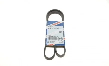 Ремень генератора Audi A4/A6 2.5TDI 00-05/ Peugeot 205/305/309 1.9-2.5 TD 90-94 (4PK1213) BOSCH 1 987 946 007
