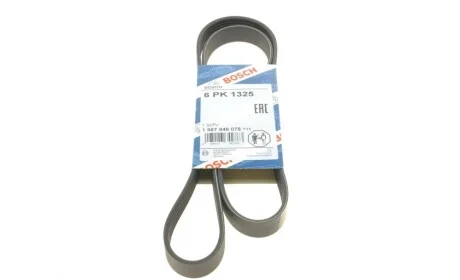 Ремінь генератора Audi 100 2.4D/2.5TDI 90-94/Fiat Fiorino 1.3D 07- (6PK1325) BOSCH 1 987 946 078