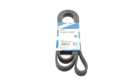 Ремень генератора Volvo C70/S60/S70/S80/XC90 2.0T/2.4D/3.0T6 98-14 (6DPK1825) BOSCH 1 987 946 202