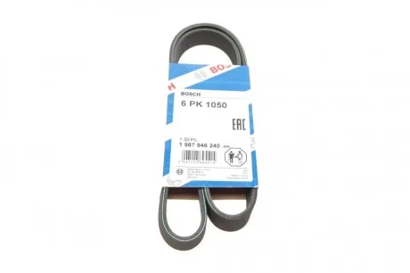 Ремень генератора VW Caddy III/Golf III/Passat/T4 1.9D/TD (TP) (6PK1050) BOSCH 1 987 946 240