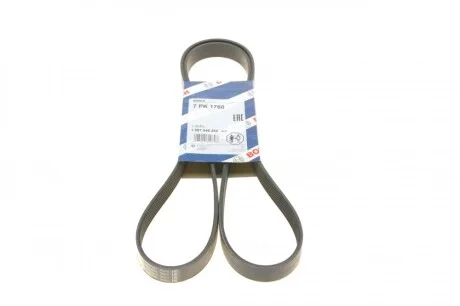 Ремень генератора BMW 7 (E65/E66/E67) 4.0/4.5D 02-08/Honda Accord 2.0 03-08 (7PK1760) BOSCH 1 987 946 255