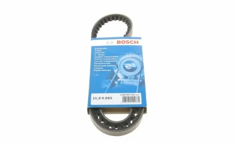 Ремінь генератора Ford Transit 2.0 85-92/Sierra 1.8-2.0 82-93 (11.9x885) BOSCH 1 987 947 521