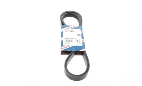 Ремінь генератора MB C-class (W202)/E-class (W211) 2.2CDI/2.7CDI 98-09 (OM612)(6PK2253) BOSCH 1 987 947 569