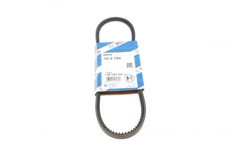 Ремінь генератора клиновий VW Caddy/Golf III/IV/Passat 1.6 91-99 BOSCH 1 987 947 632