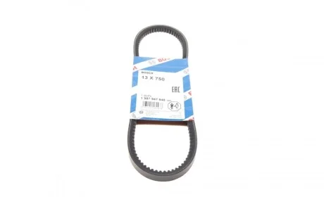 Ремень генератора Fiat Tipo/Mitsubishi Pajero 2.0i/2.6 83- (13x750) BOSCH 1 987 947 648