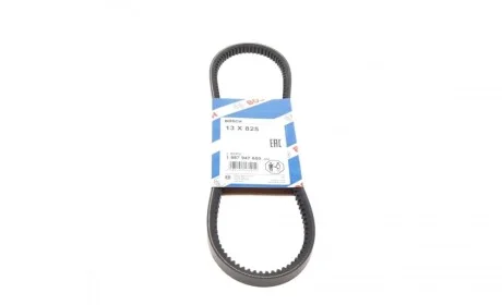 Ремень генератора Audi 80 1.3-1.8 78-87/BMW 3 (E30)/5 (E34) 2.0-2.5 87-95/VW Passat 80-88 (13x825) BOSCH 1 987 947 650