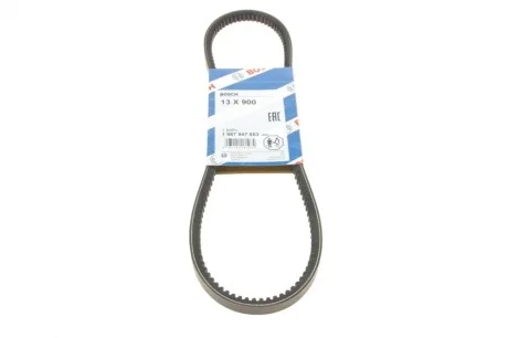 Ремень генератора Mitsubushi L200 2.5D 01-15/Mazda 323/626 1.3-2.0 79-91 (13x900) BOSCH 1 987 947 653