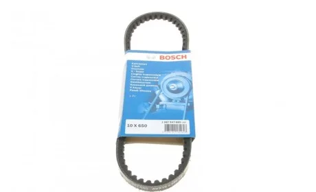 Ремень генератора VW T4 1.9D/TD 00-03/Peugeot 405/309/205 1.8/1.9D 88-97 (10x650) BOSCH 1 987 947 680