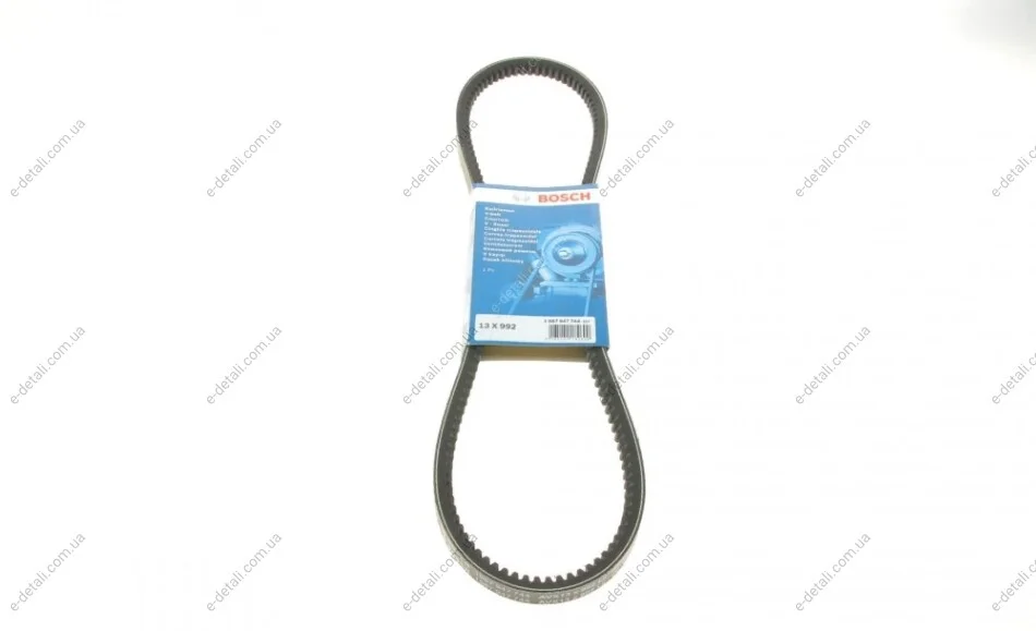 Ремінь генератора Audi 100/80/90 1.9-2.3/Mazda 323/626 1.3-2.0 78-90 (13x992) BOSCH 1 987 947 744 (фото 1)