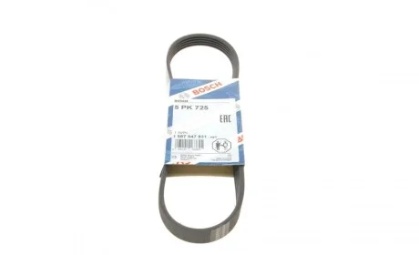 Ремінь генератора Citroen Berlingo 1.1-1.4 96-11/Peugeot Partner 1.1-1.4 96-15 (5PK725) BOSCH 1 987 947 831