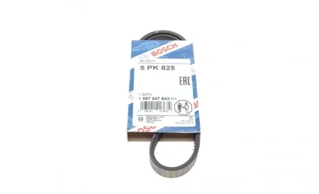 Ремінь генератора Fiat Ducato 1.9D/TD 94-02 (5PK825) BOSCH 1987947843