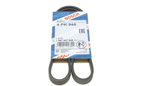 Ремінь генератора Citroen Jumper/Peugeot Boxer 2.5TD 94-02/Hyundai Santa Fe 2.0-2.4 01-06 (4PK945) BOSCH 1 987 947 846