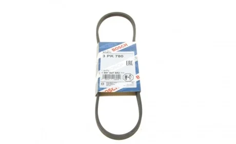 Ремінь генератора Renault 19 1.4 88-95 (3PK780) BOSCH 1 987 947 852