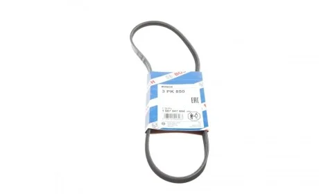 Ремінь генератора Smart Fortwo 0.7i/0.8CDI 04-07/Toyota Yaris 1.3-1.5 99-05 (3PK850) BOSCH 1 987 947 854